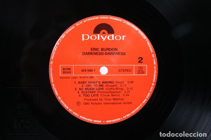 Discos de vinilo: Disco LP de Vinilo - Eric Burdon / Darkness - Polydor - A&ntilde;o 1980 - Foto 3