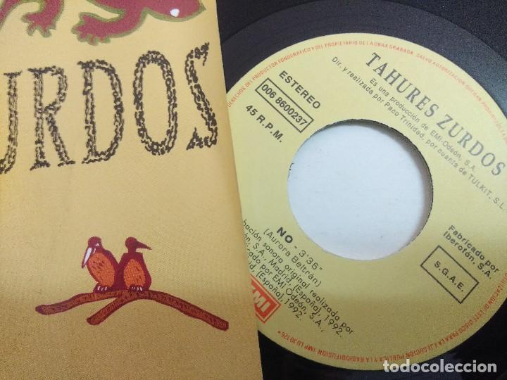 Discos de vinilo: TAHURES ZURDOS/NO/SINGLE. - Foto 2