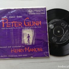 Discos de vinilo: HENRY MANCINI ‎– MORE MUSIC FROM PETER GUNN EP BSO AUSTRALIA 1960 VINILO EX. Lote 264048205