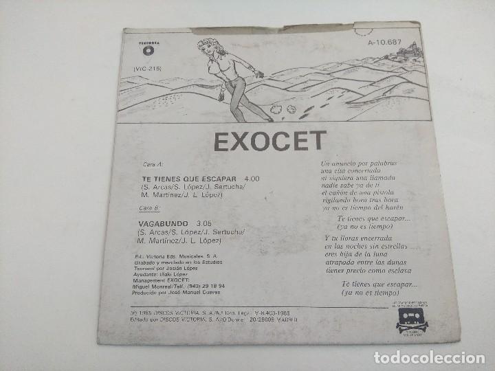 Discos de vinilo: EXOCET/TE TIENES QUE ESCAPAR/SINGLE. - Foto 3