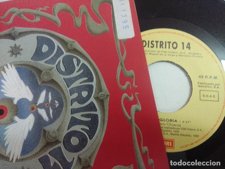Discos de vinilo: DISTRITO 14/DIAS DE GLORIA/SINGLE. - Foto 4