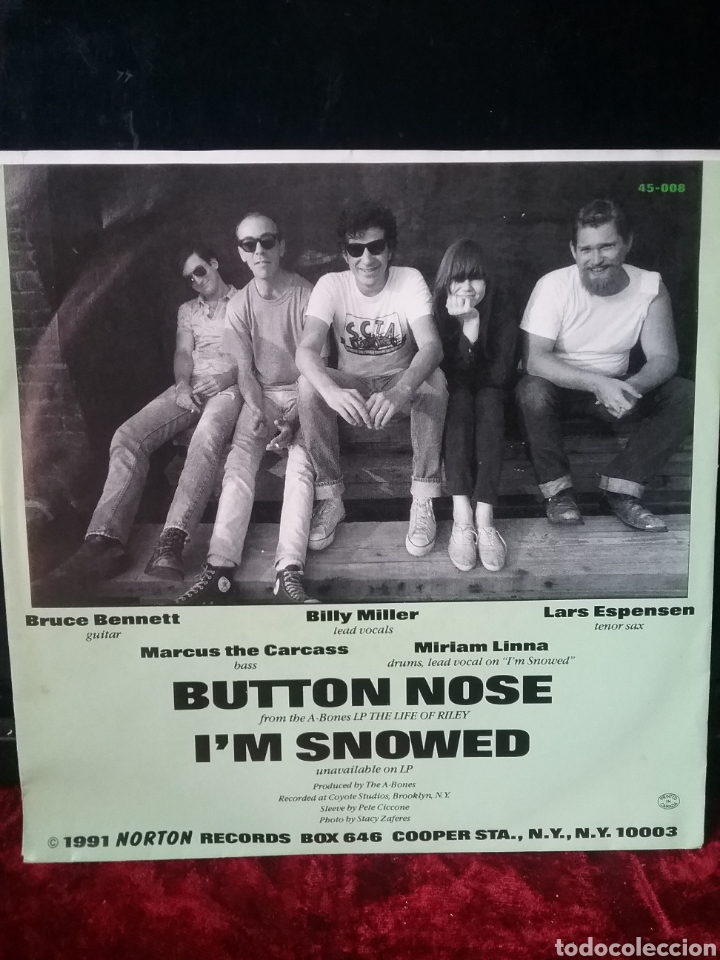Discos de vinilo: The A- BONES 1991 7&rdquo; NORTON Records - Foto 2