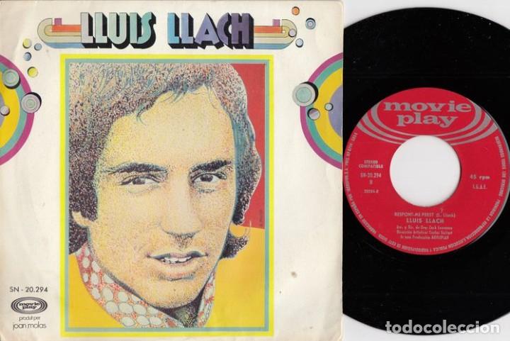Discos de vinilo: LLUIS LLACH - UNA ILLUSIO - SINGLE DE VINILO - Foto 1