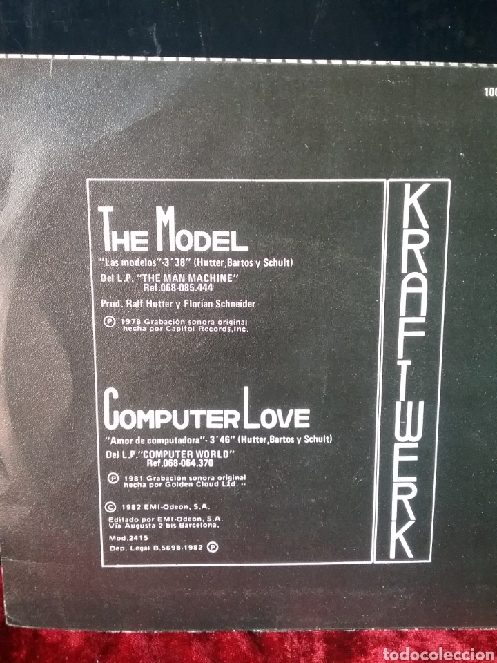 Discos de vinilo: KRAFTWERK 1982 EMI Edicion Espa&ntilde;ola - Foto 2