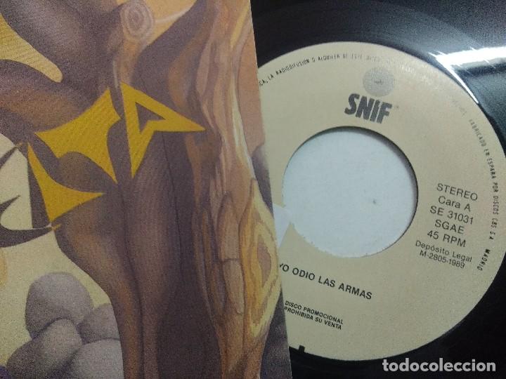 Discos de vinilo: ALA DELTA/YO ODIO LAS ARMAS/SINGLE PROMOCIONAL. - Foto 3
