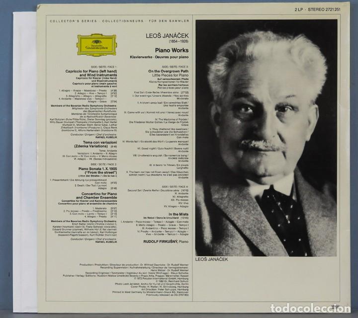 Discos de vinilo: LP. JANACEK. PIANO WORKS - Foto 2