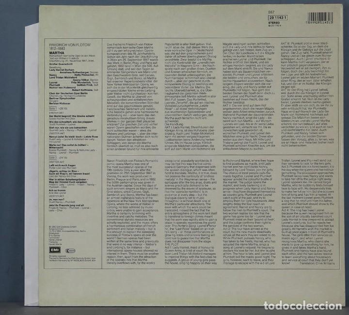 Discos de vinilo: LP. FLOTOW. MARTHA - Foto 2