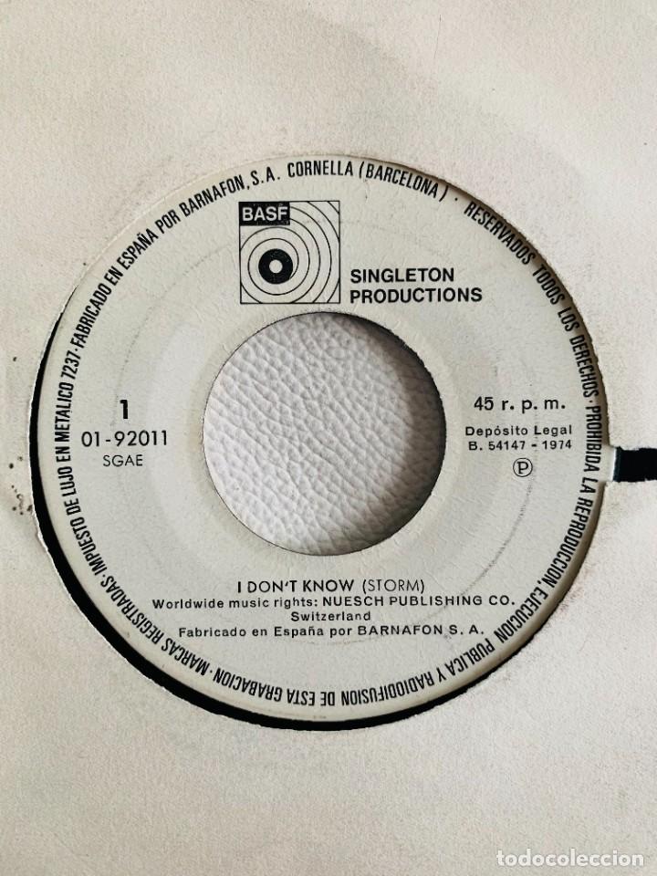 Discos de vinilo: STORM, SINGLE I DONT KNOW ESPA&Ntilde;A BASF 1974 ROCK - Foto 2