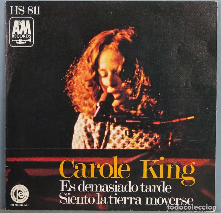 Discos de vinilo: SINGLE. CAROLE KING. ES DEMASIADO TARDE - Foto 1