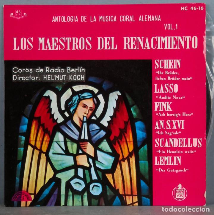 Discos de vinilo: EP. LOS MAESTROS DEL RENACIMIENTO. VOL. 1 - Foto 1