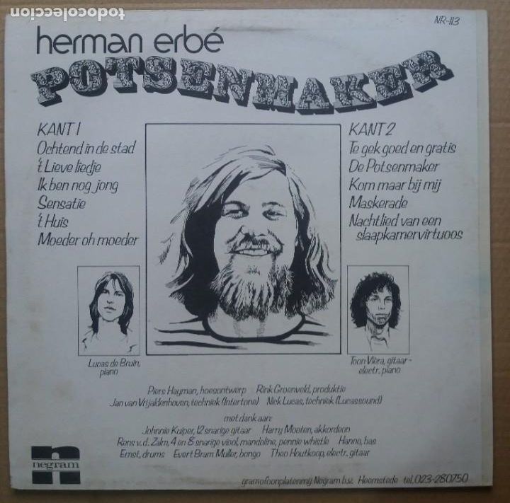 Discos de vinilo: Herman Erb&eacute; / Potsenmaker / LP - Foto 2
