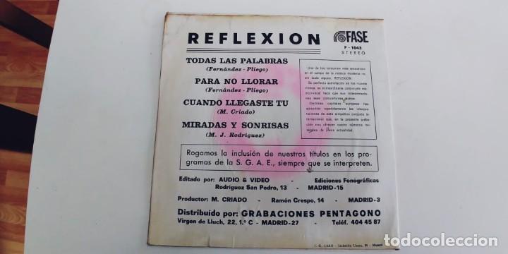 Discos de vinilo: REFLEXION-EP TODAS LAS PALABRA +3 - Foto 2