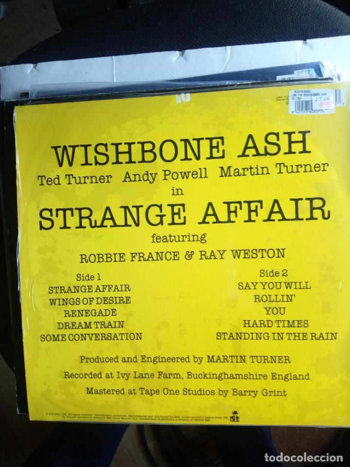 Discos de vinilo: WISHBONE ASH - STRANGE AFFAIR 1991 LP - Foto 2