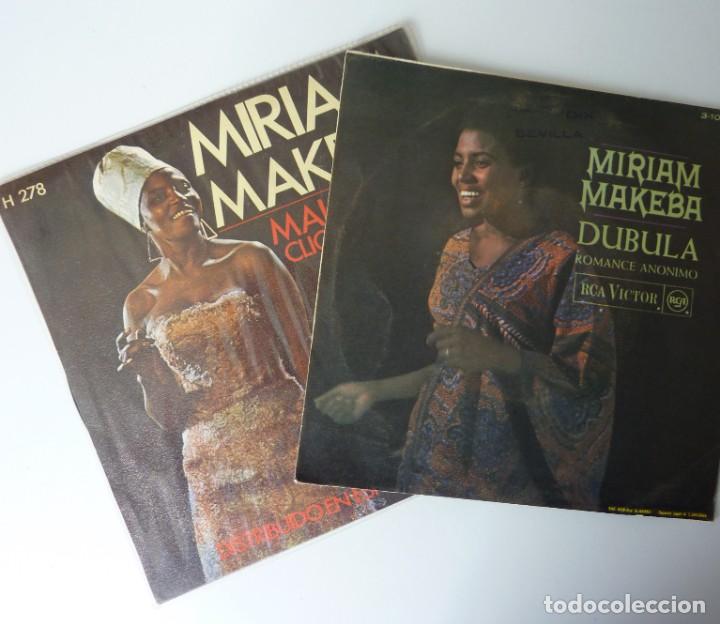 Discos de vinilo: MIRIAM MAKEBA // DUBULA/MALAYISHA// 1968 // SINGLES - Foto 1