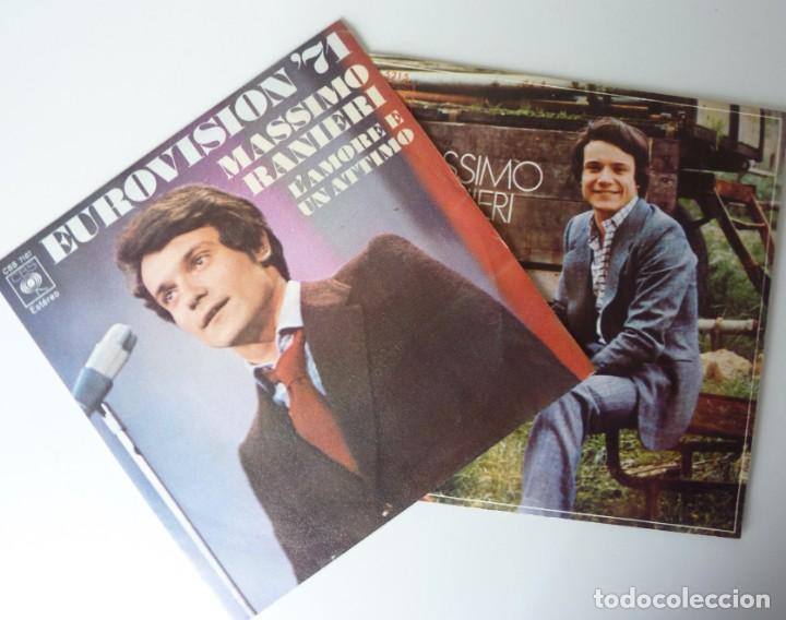 Discos de vinilo: MASSIMO RANIERI // EUROVISION71 / ROSA ROJA/ 1970/ SINGLES - Foto 1