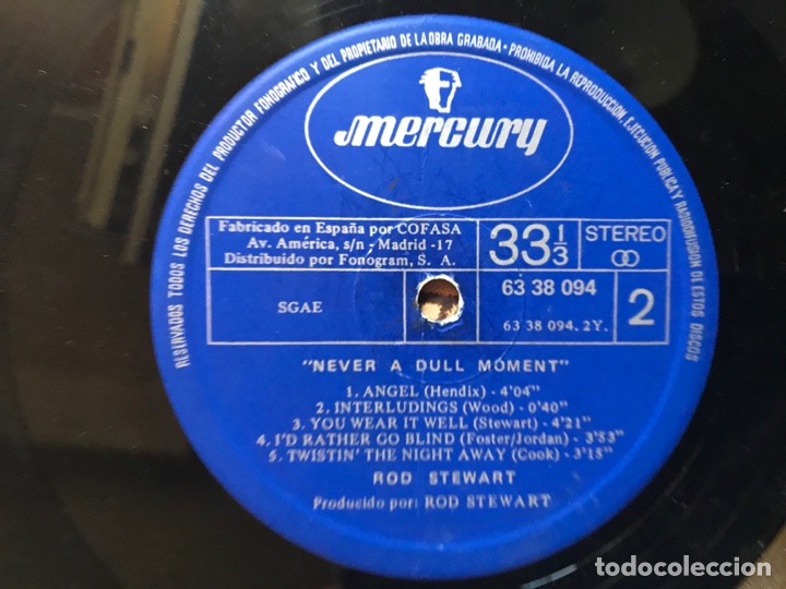 Discos de vinilo: Never a dull moment. Rod Stewart - Foto 6