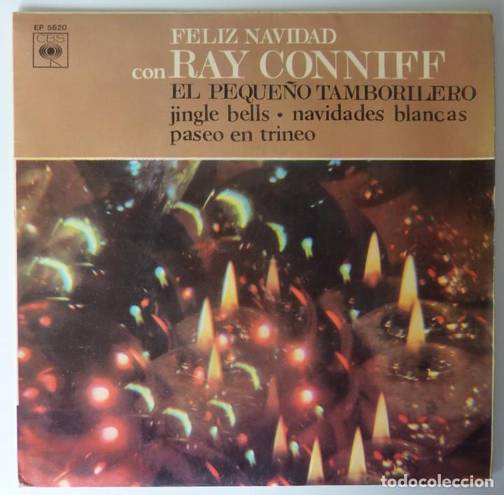 Discos de vinilo: RAY CONNIFF // FELIZ NAVIDAD // 1966 // EP - Foto 1