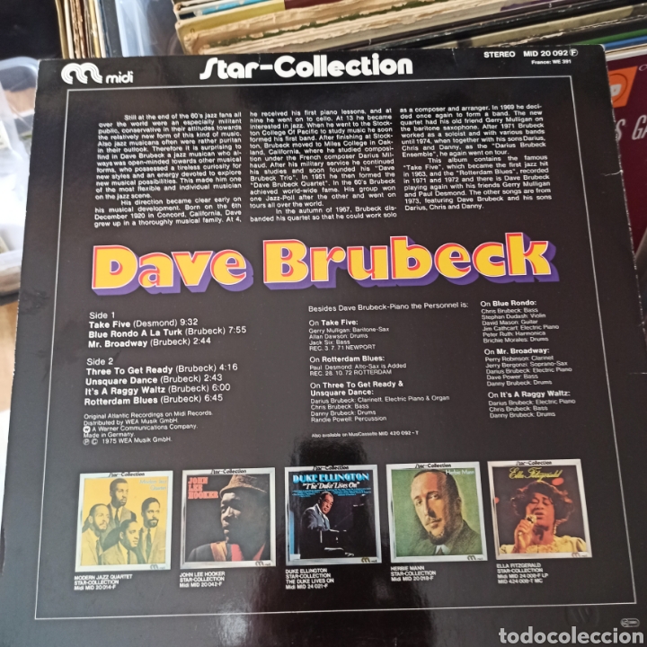 Discos de vinilo: Dave Brubeck - Star-Collection (Midi, Germany, 1975) - Foto 2
