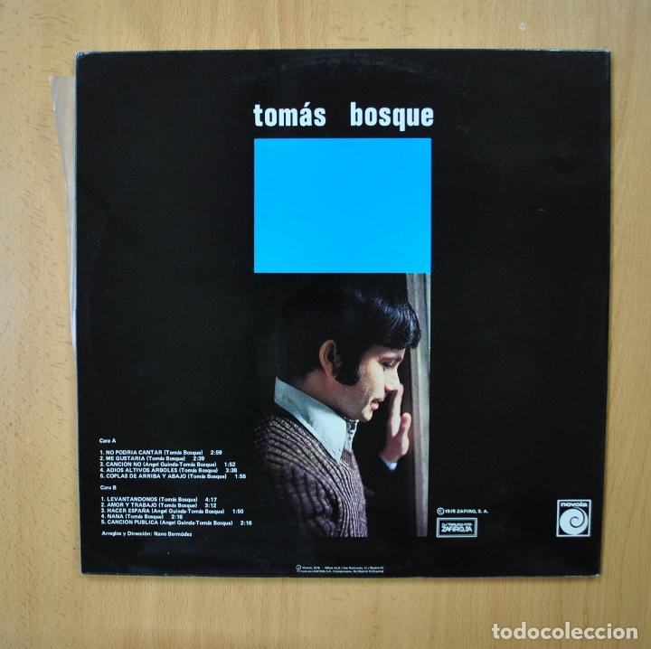 Discos de vinilo: TOMAS BOSQUE - TOMAS BOSQUE - GATEFOLD - LP - Foto 2