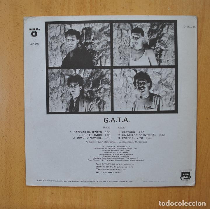 Discos de vinilo: GATA - CABEZAS CALIENTES - LP - Foto 2