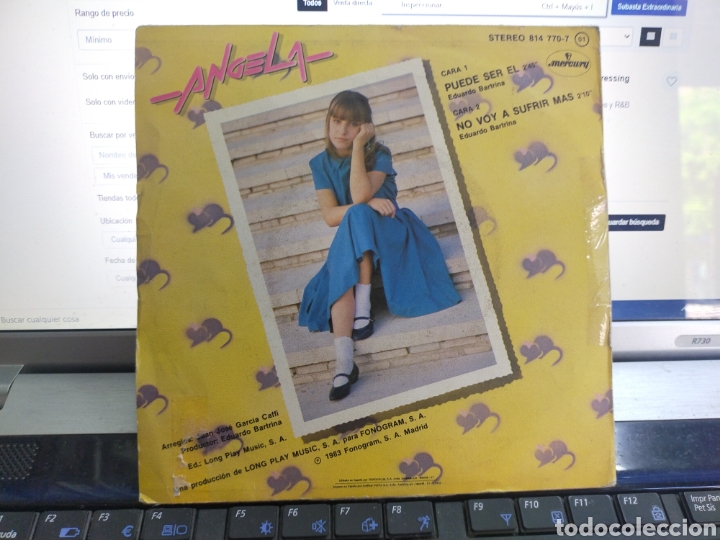 Discos de vinilo: &Aacute;ngela single test presing puede ser el 1983 - Foto 2