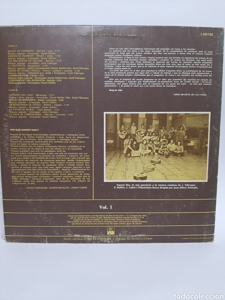 Discos de vinilo: VIN1478 lo poder del cant VINILO SEGUNDA MANO - Foto 2