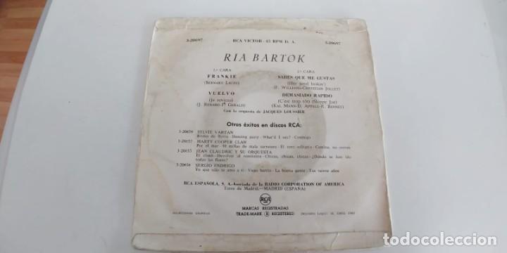 Discos de vinilo: RIA BARTOK-EP FRANKIE +3 - Foto 2