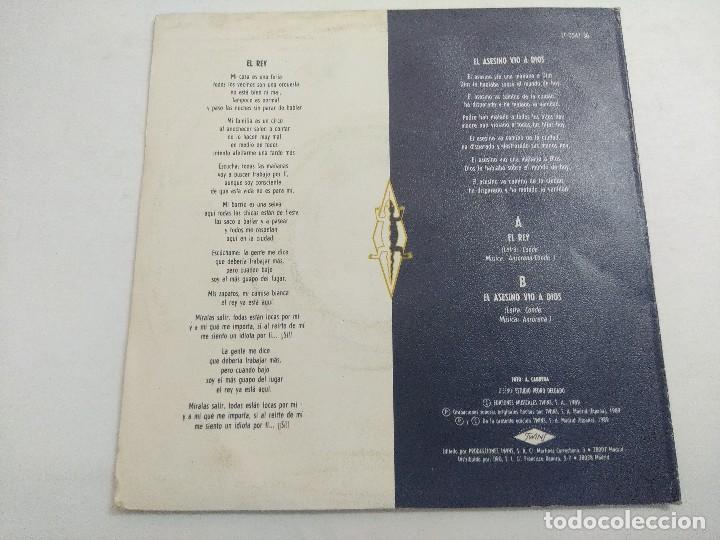 Discos de vinilo: MOSQUITOS/EL REY/SINGLE. - Foto 3