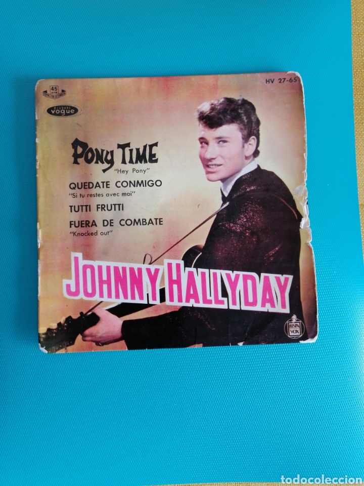 Discos de vinilo: Johnny Hallyday - Pony time + 3 - 1961 - Foto 1