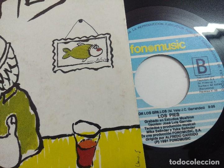 Discos de vinilo: LOS PIES/UN PEZ/SINGLE. - Foto 2