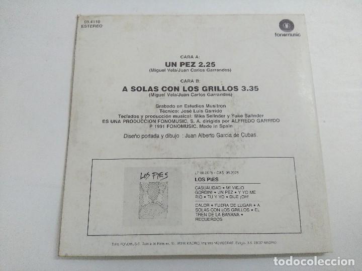 Discos de vinilo: LOS PIES/UN PEZ/SINGLE. - Foto 3