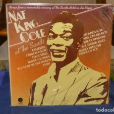 Discos de vinilo: LP JAZZ UK 70S MUY BUEN ESTADO MFP NAT KING COLE AT THE SANDS, LAS VEGAS. Lote 264421434
