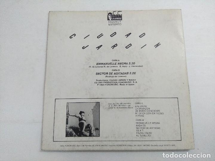 Discos de vinilo: CIUDAD JARDIN/EMMANUELLE NEGRA/SINGLE. - Foto 3