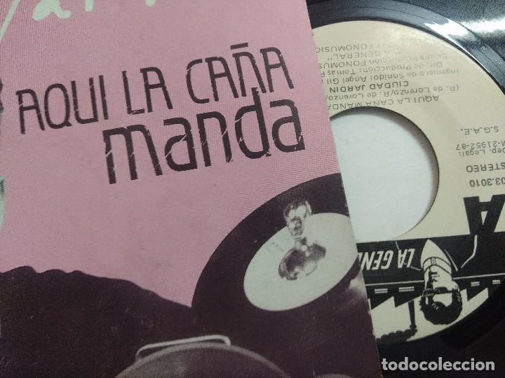 Discos de vinilo: CIUDAD JARDIN/AQUI LA CA&Ntilde;A MANDA/SINGLE. - Foto 2