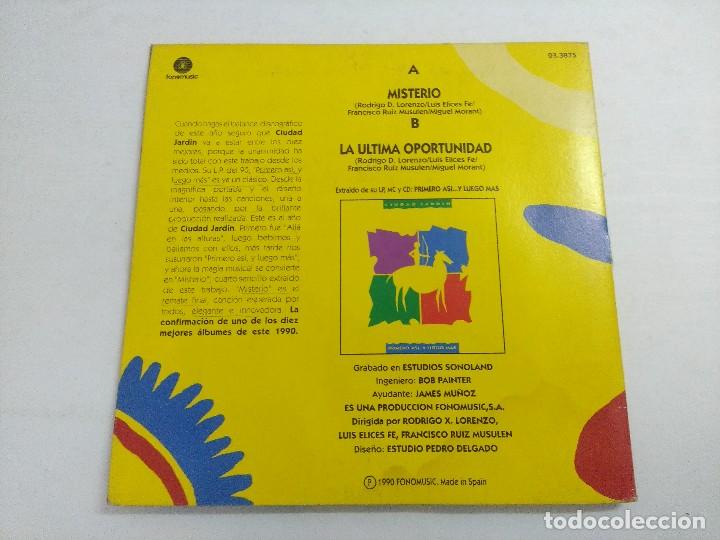 Discos de vinilo: CIUDAD JARDIN/MISTERIO/SINGLE. - Foto 3