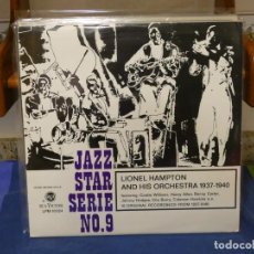 Discos de vinilo: LP JAZZ UK 70S MUY BUEN ESTADO JAZZ STAR SERIE Nº 9 LIONEL HAMPTON & ORCH 1937-40. Lote 264431814