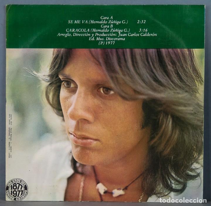 Discos de vinilo: SINGLE. HERNALDO. SE ME VA. CARACOLA - Foto 2
