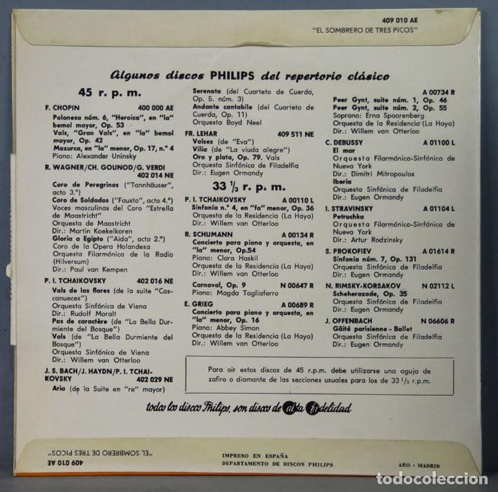 Discos de vinilo: EP. FALLA. EL SOMBRERO DE TRES PICOS - Foto 2