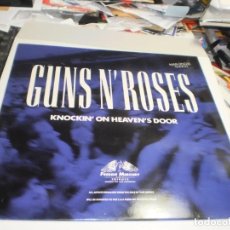 Discos de vinilo: MAXI SINGLE GUNS N'ROSES. KNOCKIN' ON HEAVEN'S DOOR. GEFFEN RECORDS 1992 SPAIN (PROBADO, SEMINUEVO). Lote 264466524