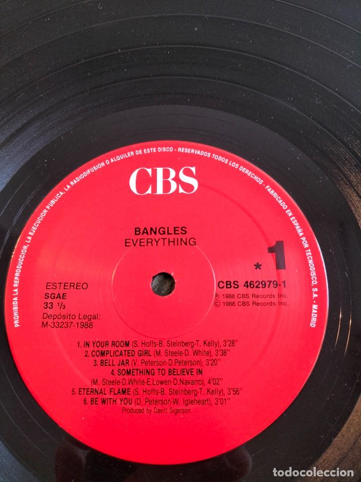 Discos de vinilo: RAR LP 33&rdquo;. BANGLES. EVERYTHING. MADE IN SPAIN - Foto 2