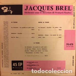Discos de vinilo: Jacques Brel &lrm;&ndash; Le Plat Pays EP - Foto 2