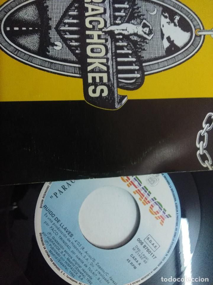 Discos de vinilo: PARACHOKES/RUIDO DE LLAVES/SINGLE. - Foto 2