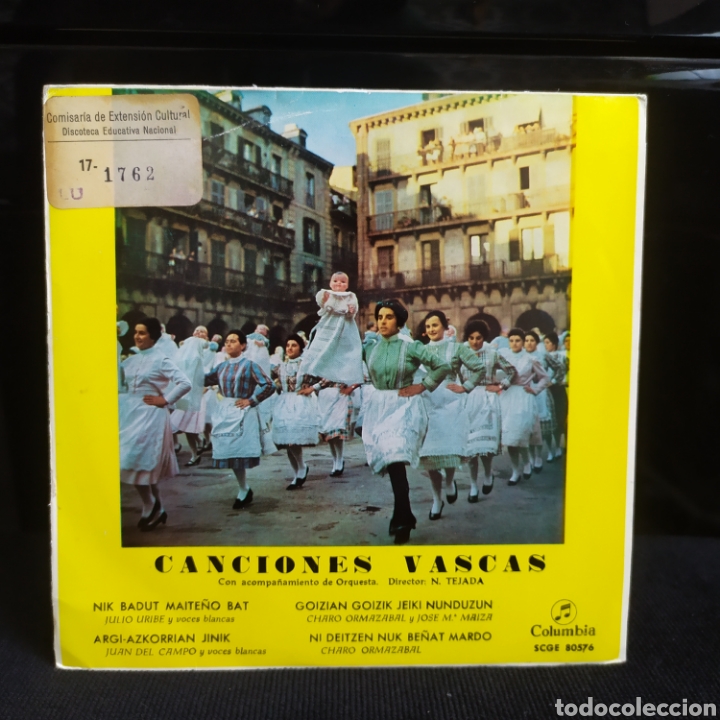 Discos de vinilo: Nicasio Tejada - Canciones Vascas 1963 - Foto 1