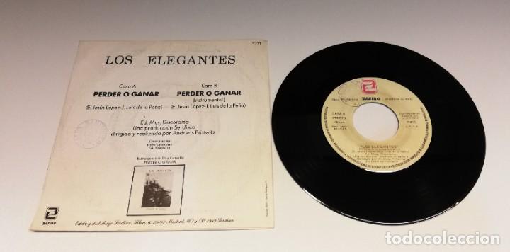 Discos de vinilo: Los Elegantes - Perder O Ganar (7&rdquo;, Single, Promo) - Foto 2