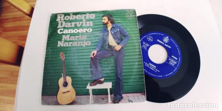 Disques de vinyle: ROBERTO DARVIN-SINGLE CANOERO.