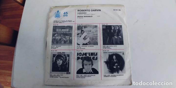 Discos de vinilo: ROBERTO DARVIN-SINGLE CANOERO - Foto 2