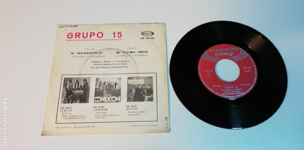 Discos de vinilo: Grupo 15 - Indianapolis (7&rdquo;) - Foto 2