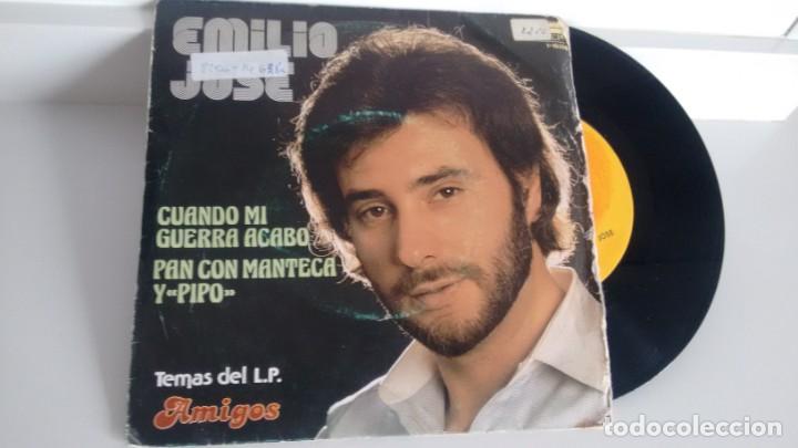 Discos de vinilo: SINGLE (VINILO) DE EMILIO JOSE A&Ntilde;OS 80 - Foto 1