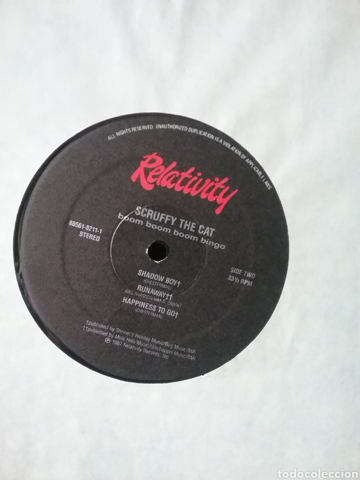 Discos de vinilo: SCRUFFY THE CAT 1987 Relativity Records. 5 Temas - Foto 5