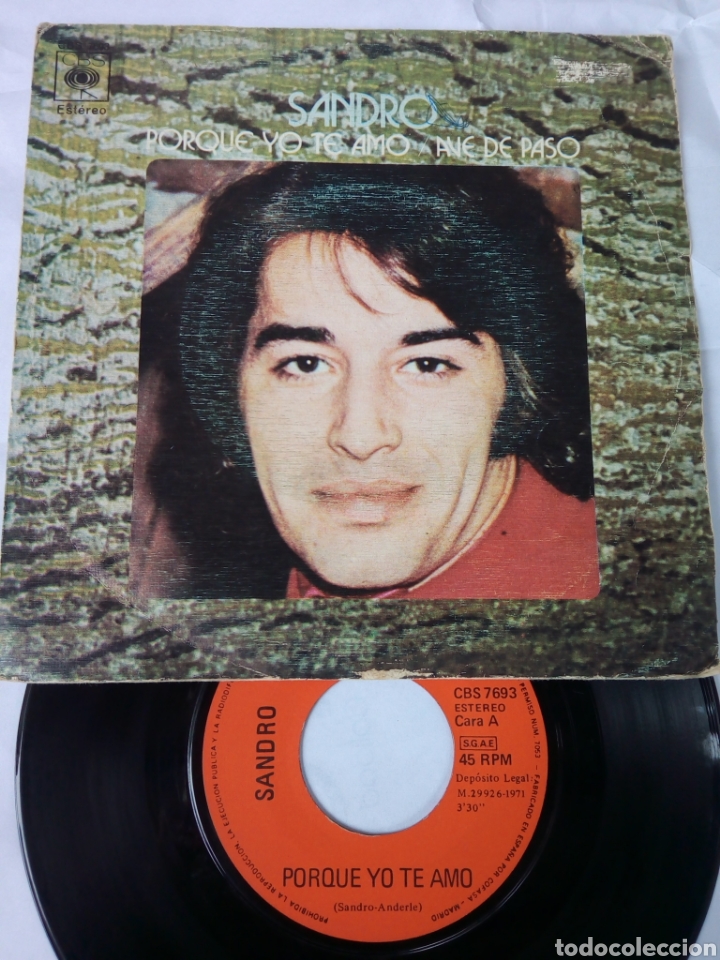Discos de vinilo: SANDRO - PORQUE YO TE AMO - EP - Foto 1